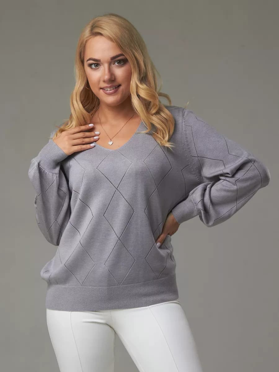 Джемпер тонкий с кашемиром - фото 1