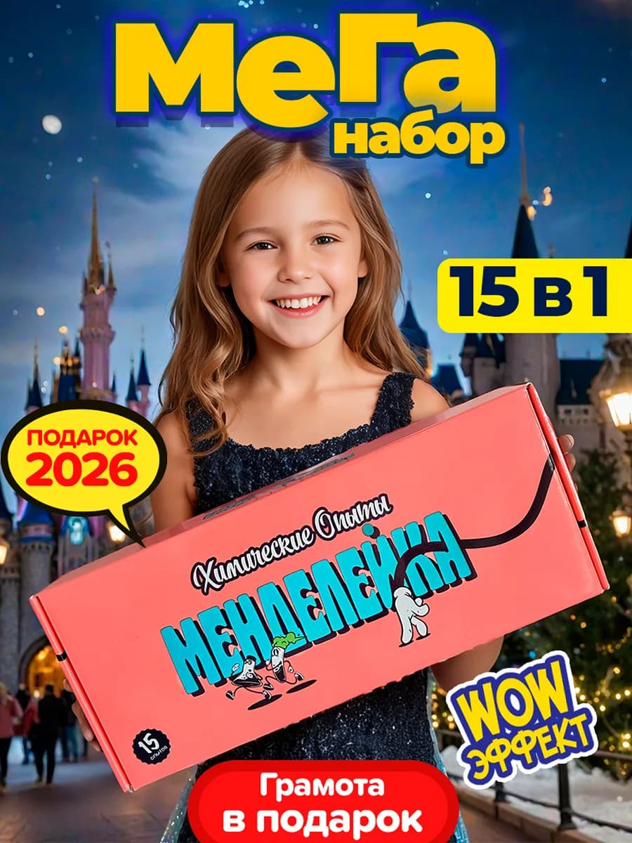 Новогодний подарок для детей набор опытов