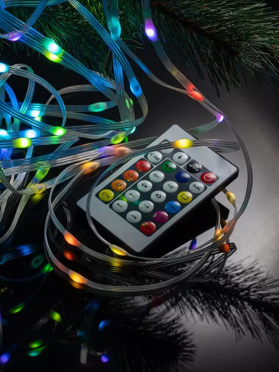 Светодиодная умная гирлянда RGB с пультом
