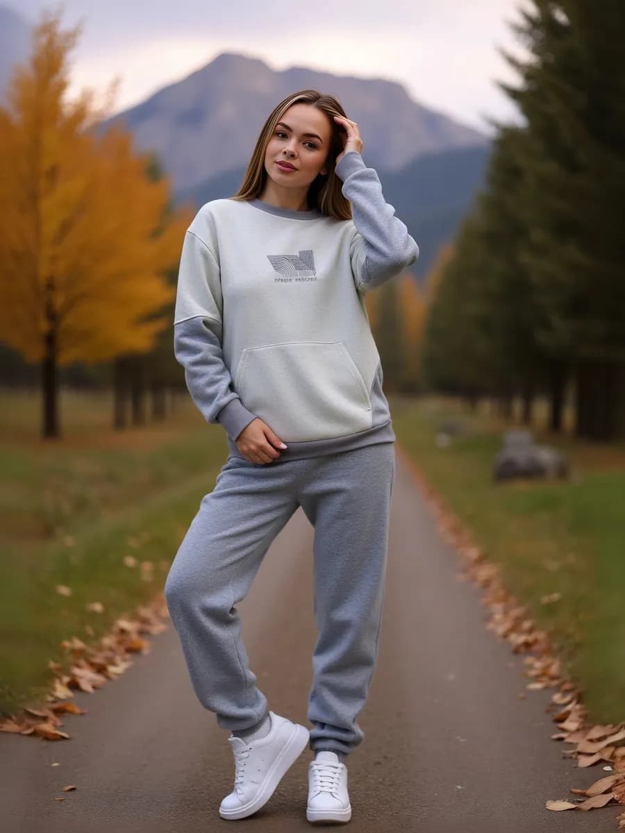 Костюм двойка теплый с начесом - фото 1