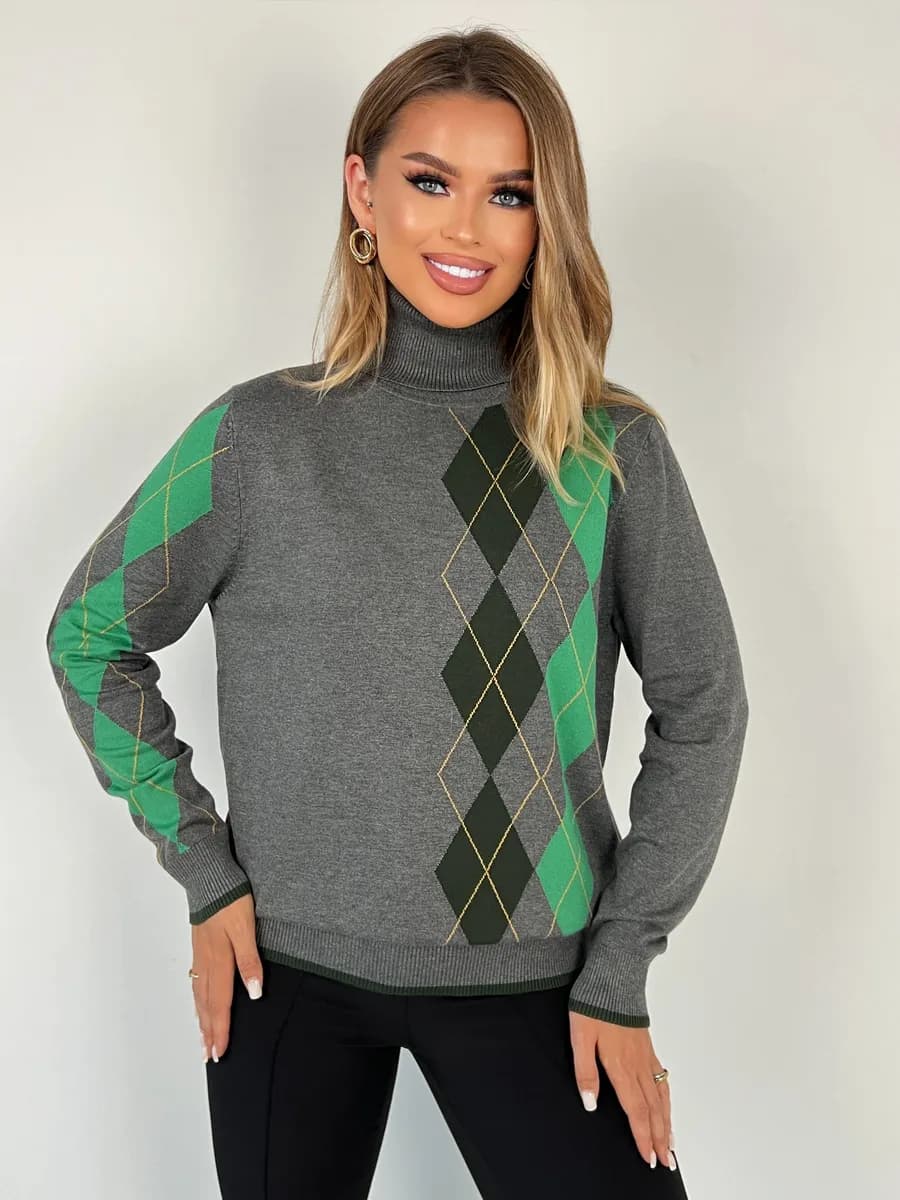 Стильный джемпер водолазка