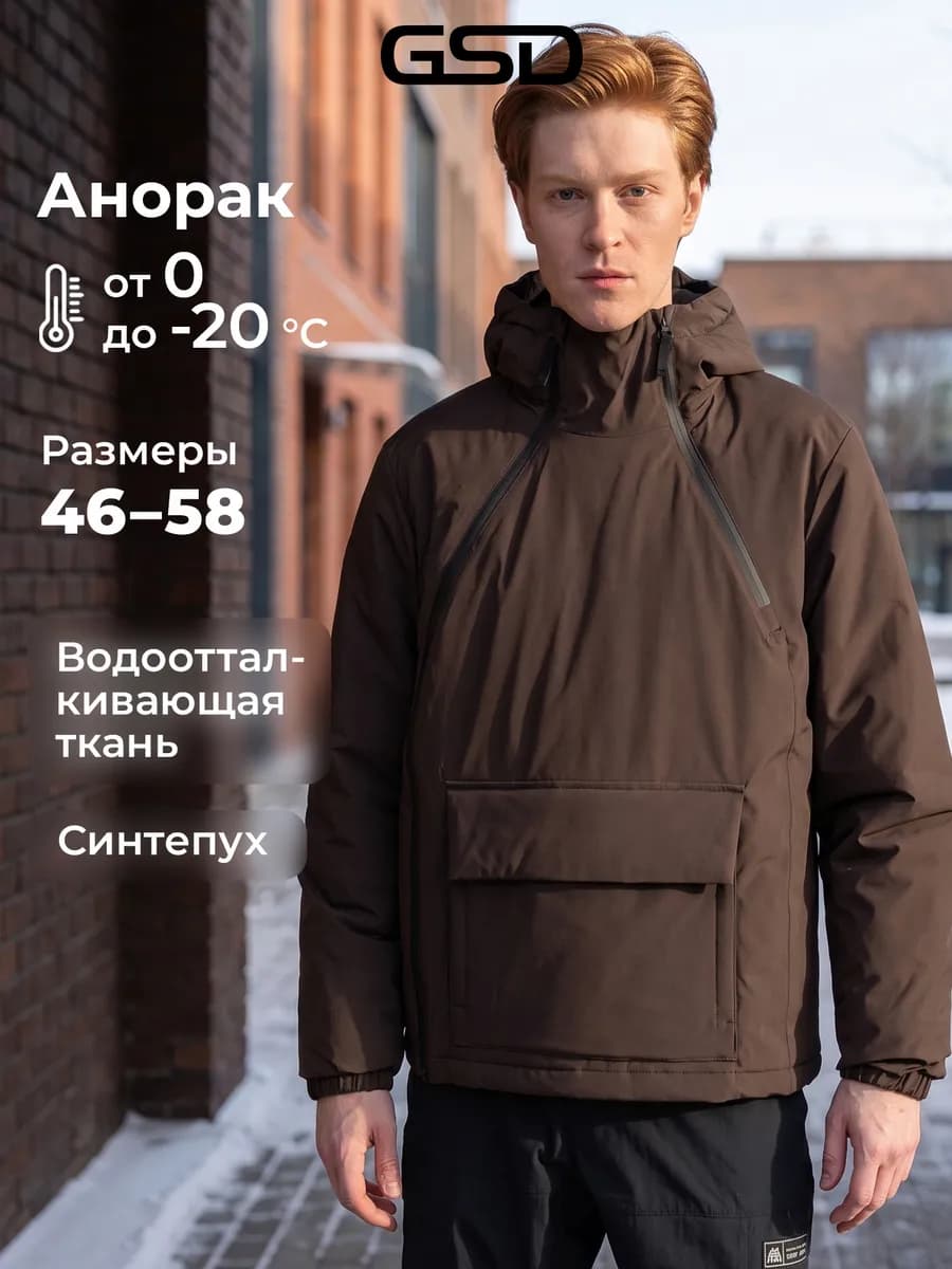 Куртка демисезонная мужская утепленная непромокаемая