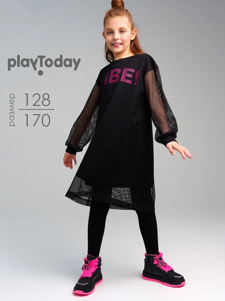 Платье с сеткой