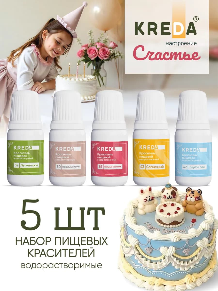 Краситель пищевой гелевый для бенто торта и моти