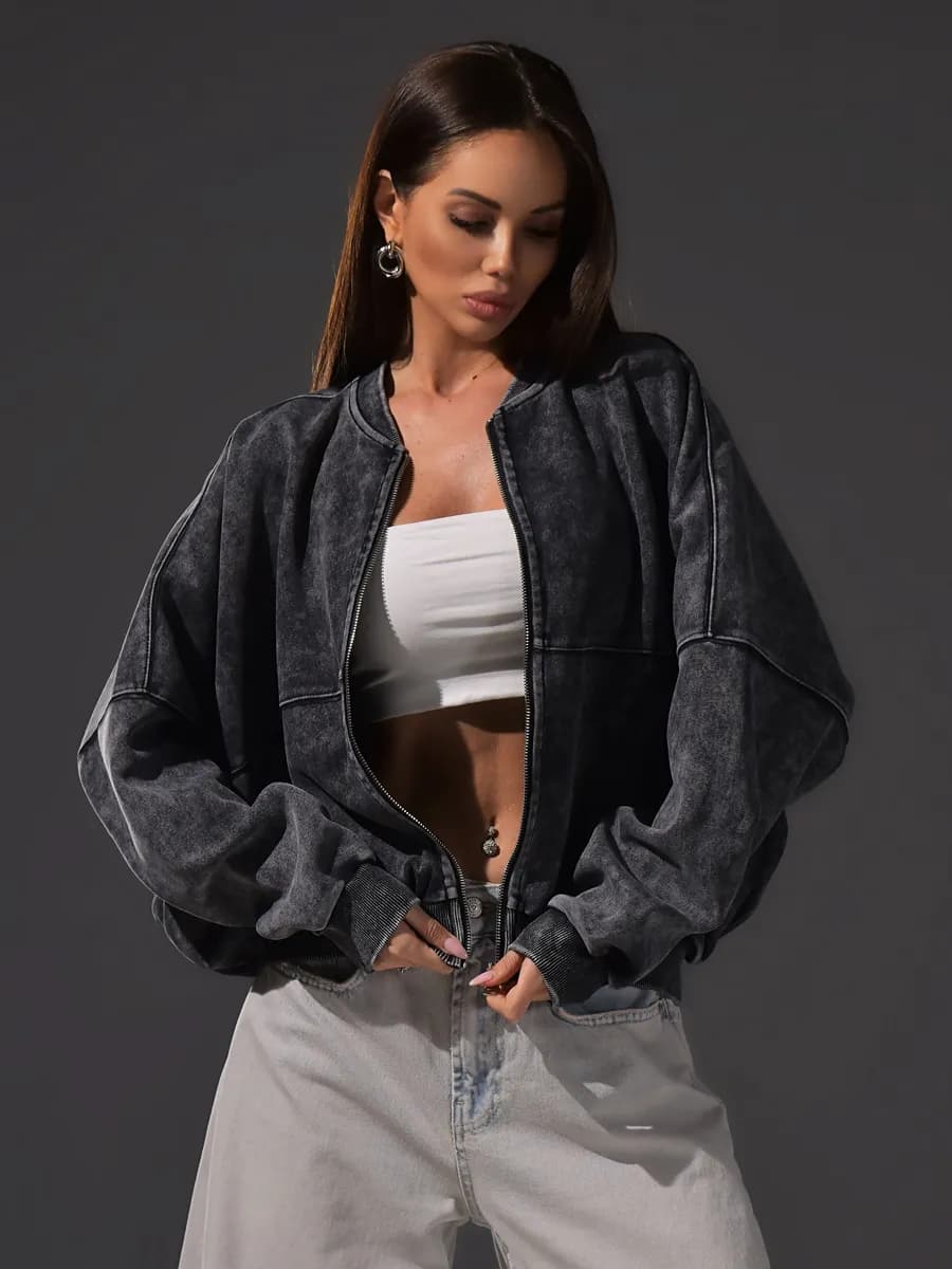 Бомбер варенка оверсайз