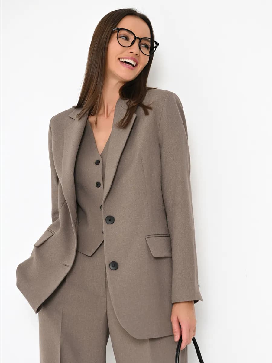 Пиджак оверсайз удлиненный жакет