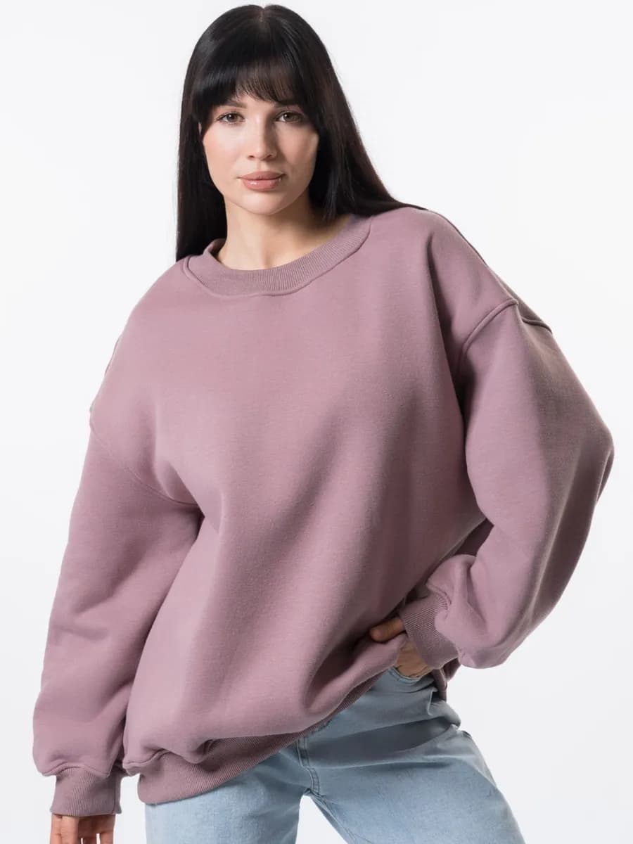 Свитшот оверсайз с начесом