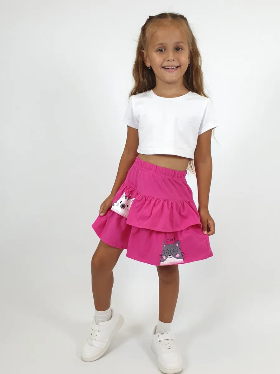 Юбка детская с оборками в садик