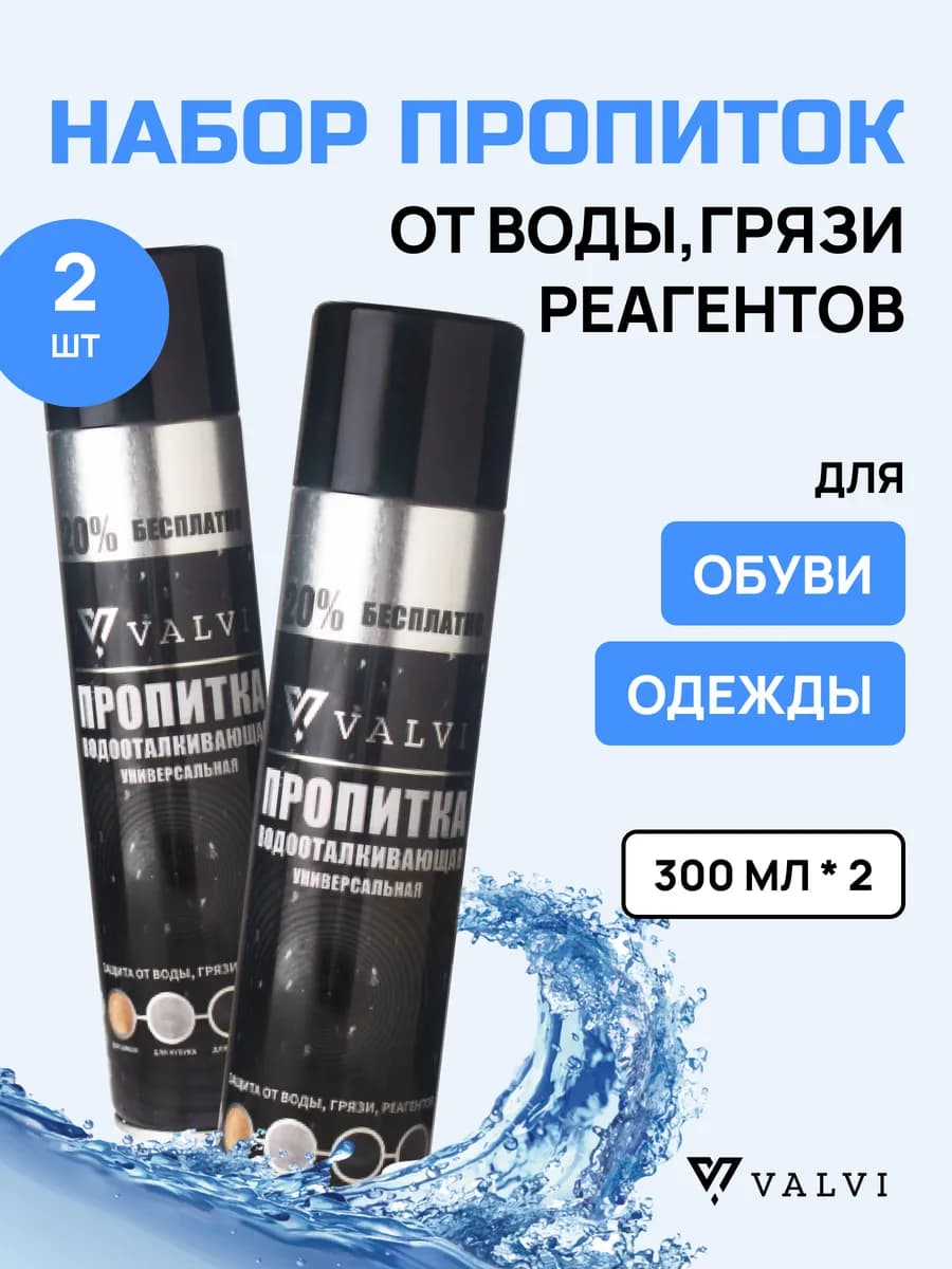 Пропитка для обуви водоотталкивающая 2 спрея