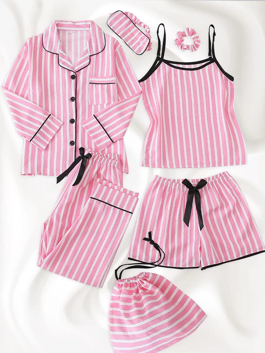 Пижама детская с шортами и штанами хлопок 7 в 1