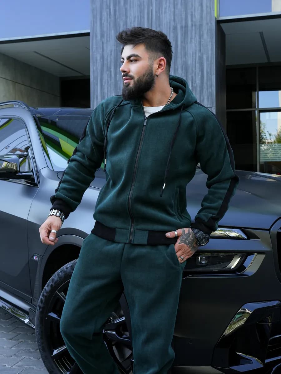 Вельветовый костюм c начесом