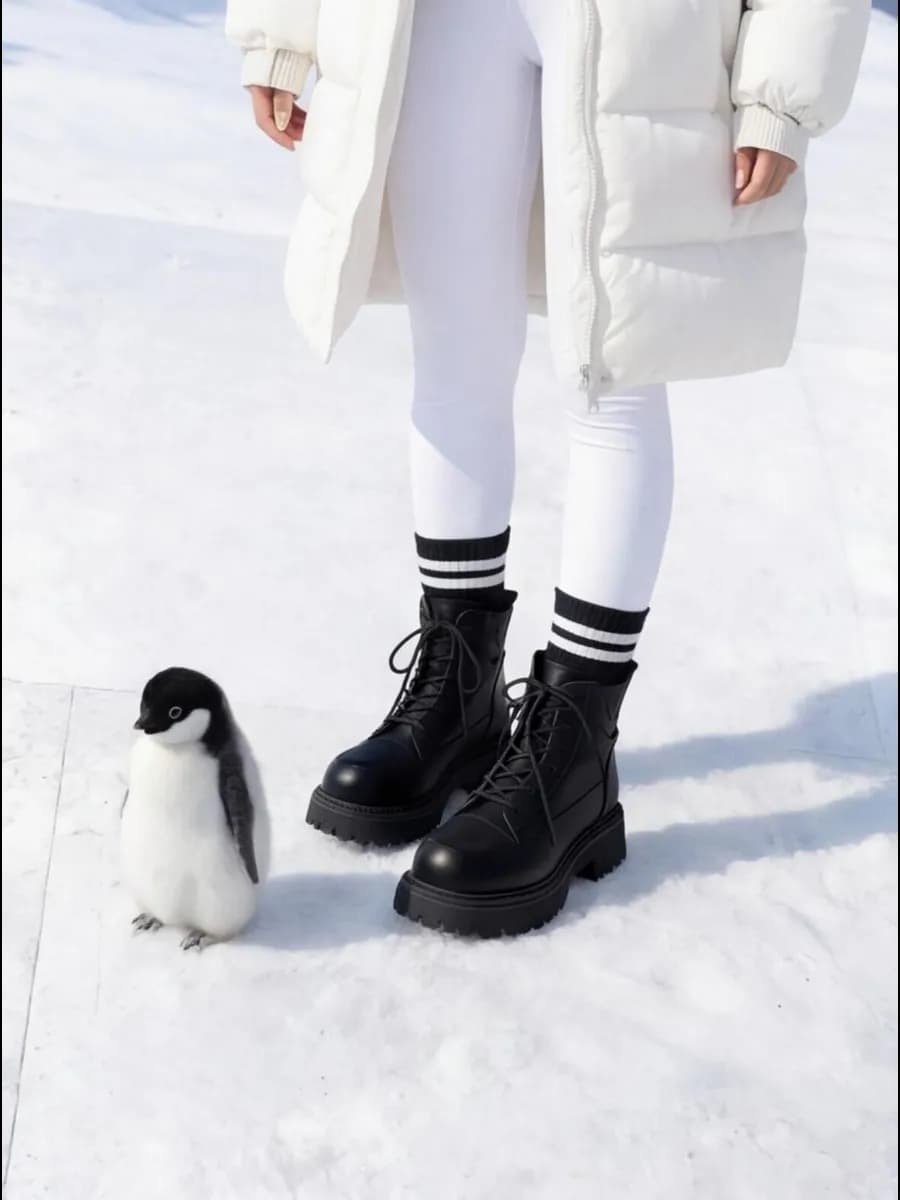 Ботинки зимние на платформе