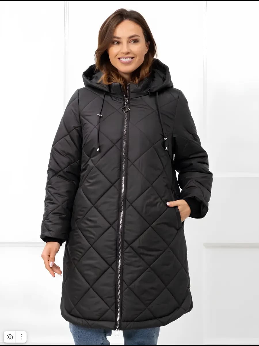 Куртка демисезонная с капюшоном большие размеры