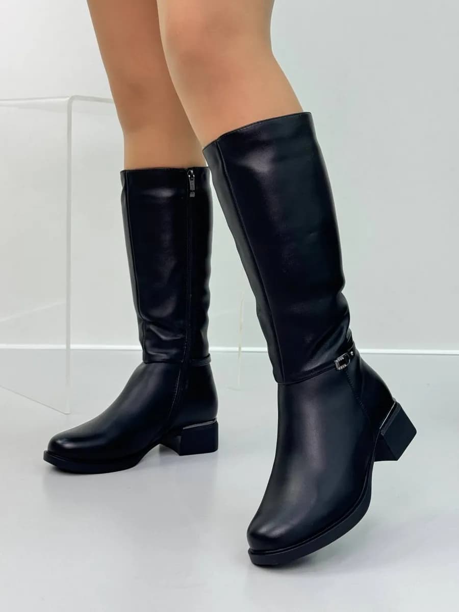 Сапоги зимние высокие с натуральным мехом