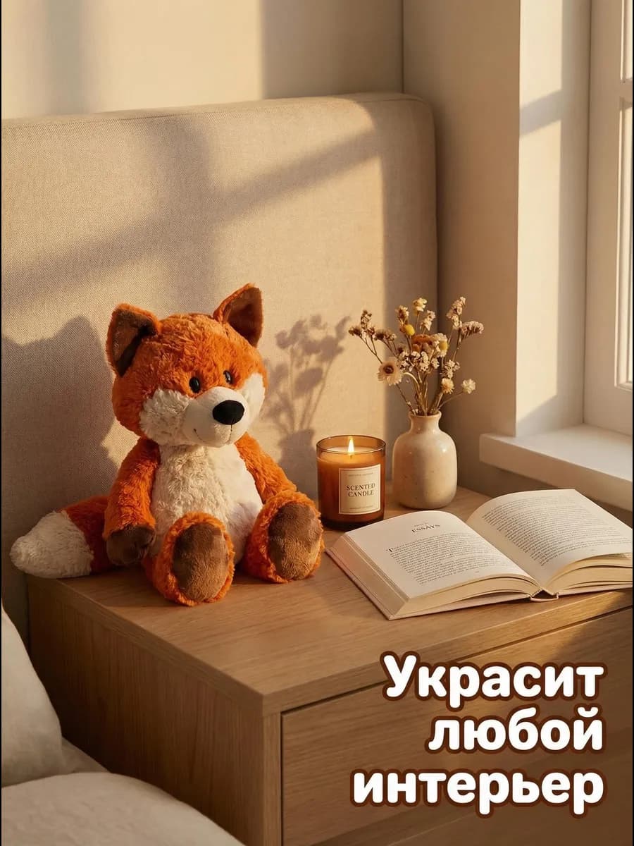 Мягкая игрушка плюшевая Лиса
