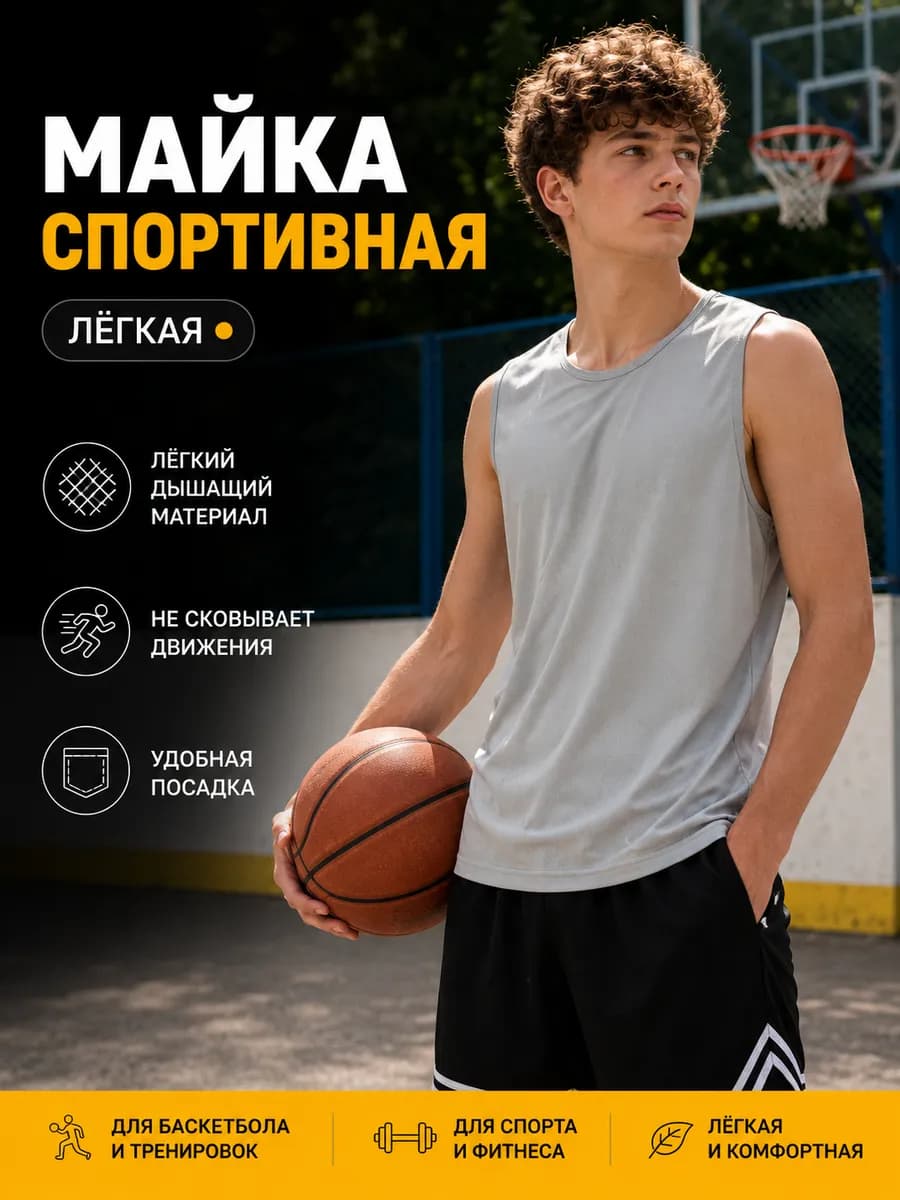 Майка спортивная мужская