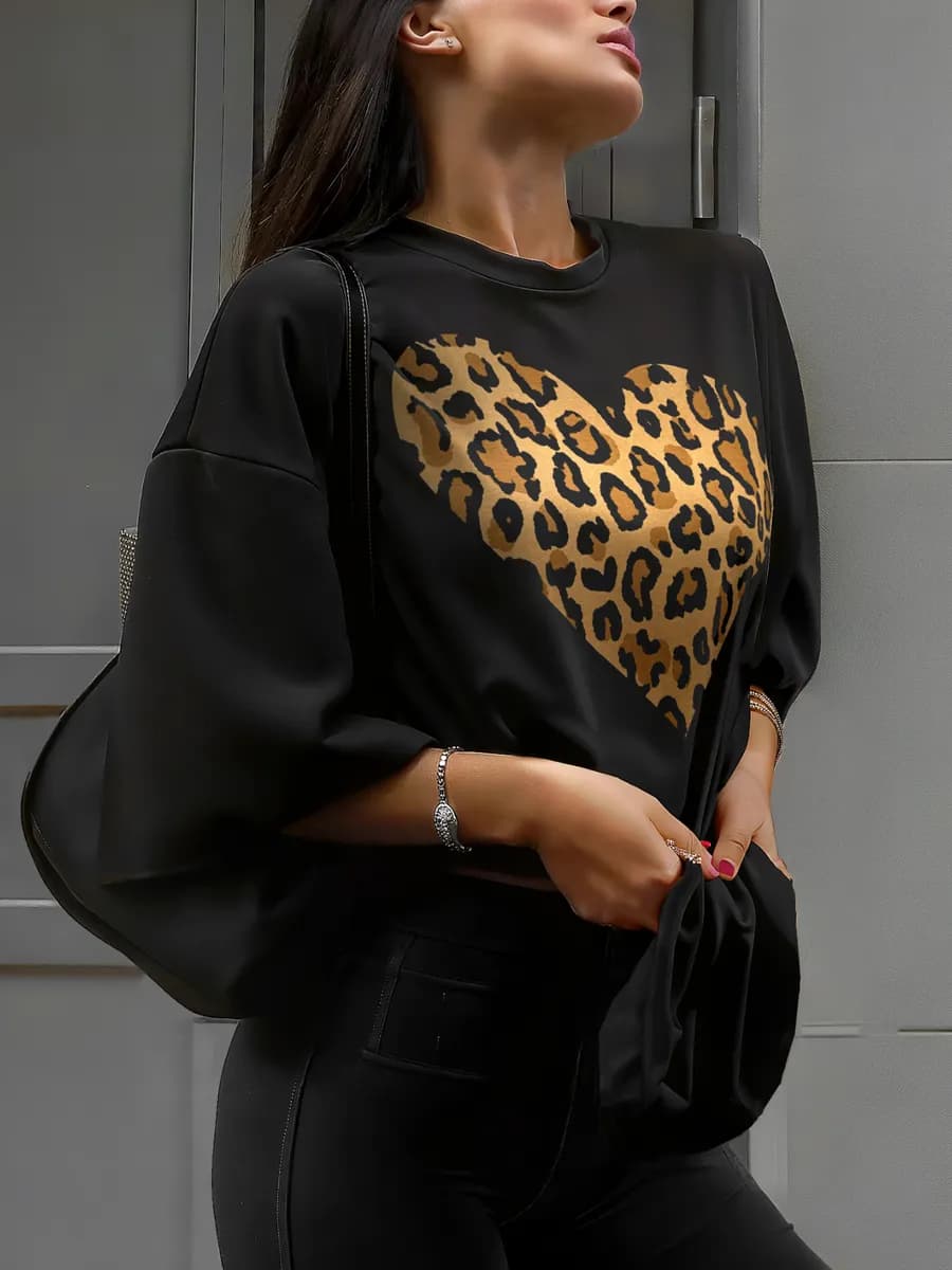 Футболка оверсайз хлопок светящийся принт повседневная