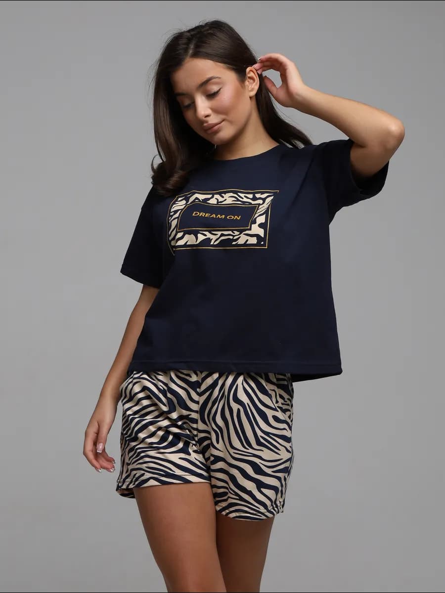 Костюм домашний с шортами хлопковый