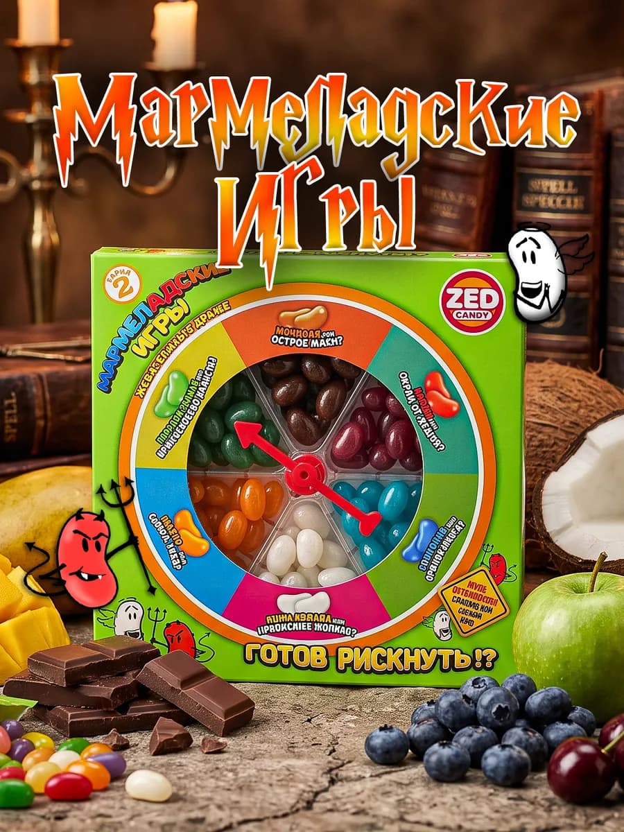 Конфеты жевательные Мармеладские игры набор серия 2