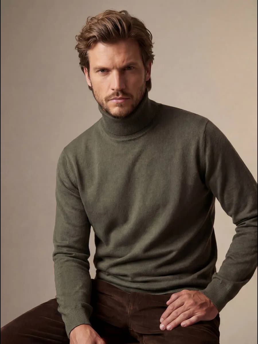 Водолазка с горлом теплая шерсть