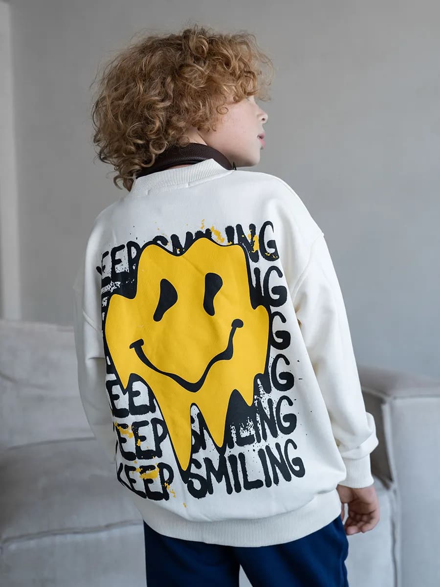 Толстовка свитшот для мальчика с принтом