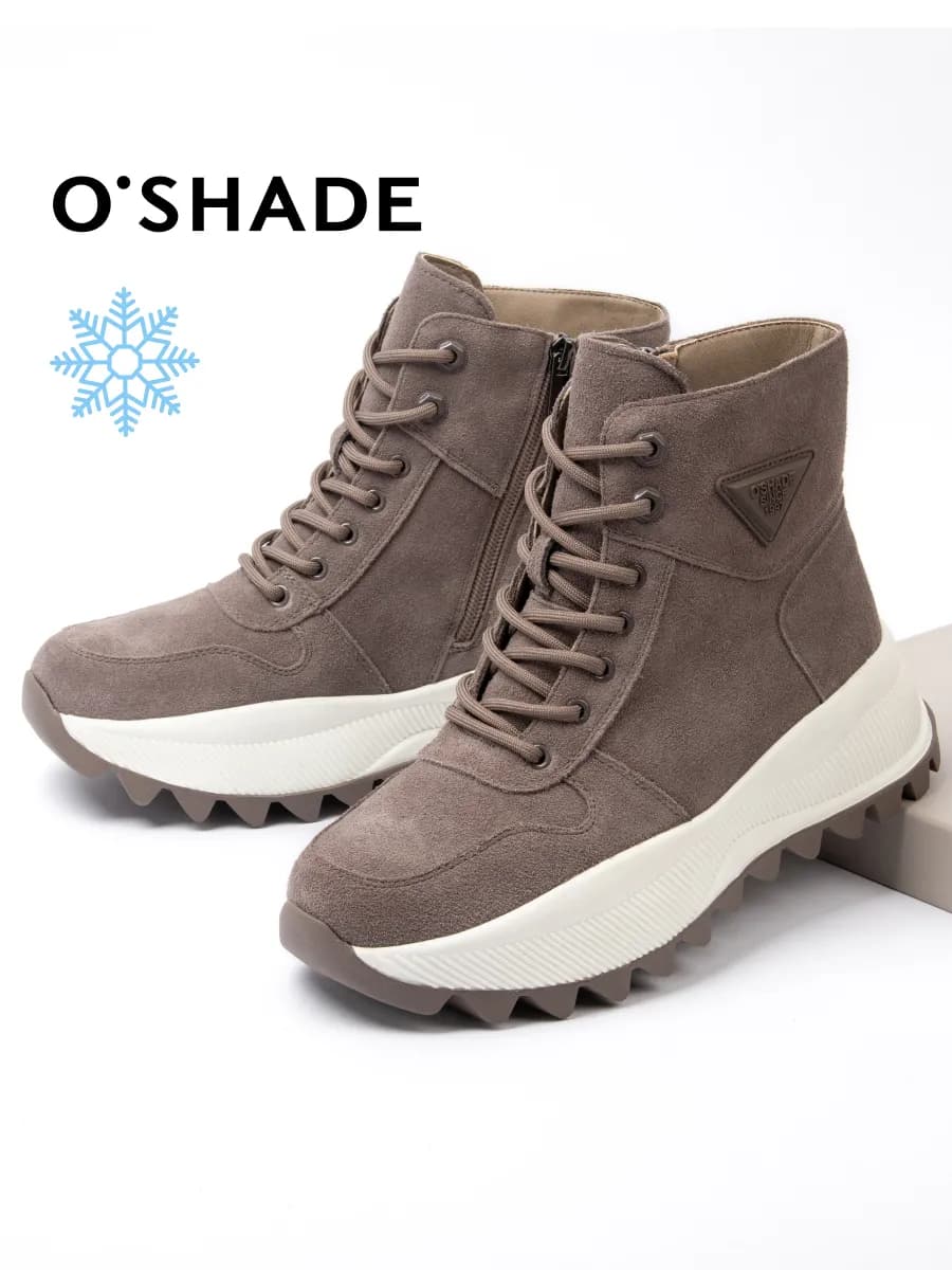 Ботинки зимние женские коричневые