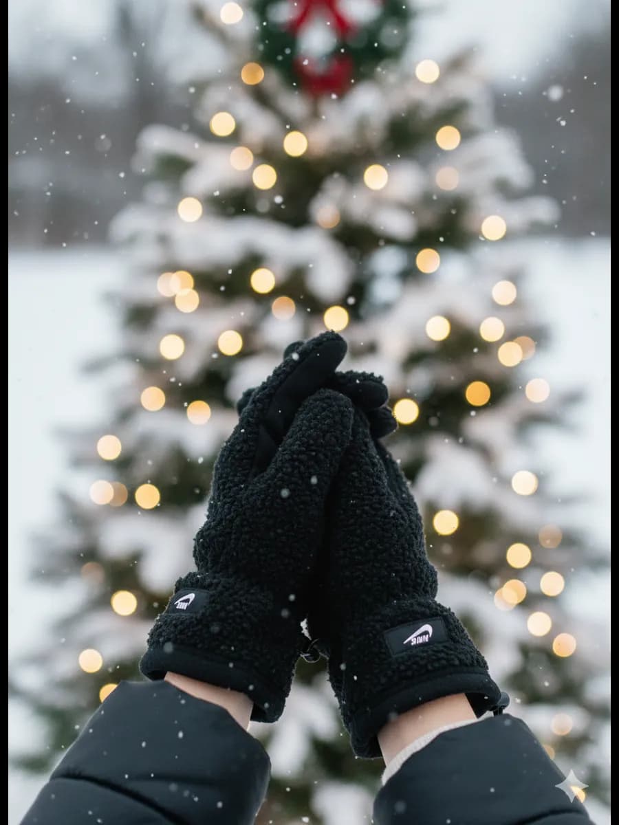 перчатки флисовые зимние теплые Nike