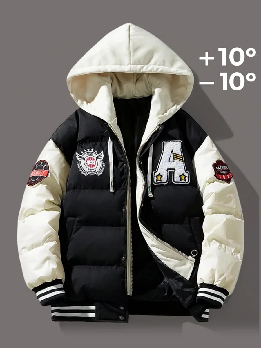 Бомбер оверсайз утепленный зимний куртка y2k