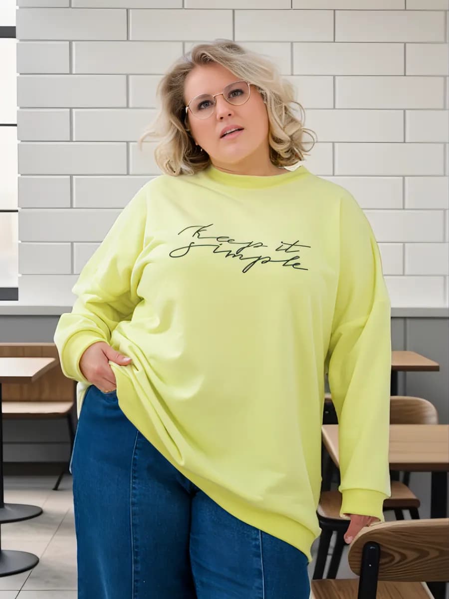 Свитшот женский удлиненный большие размеры 60-74