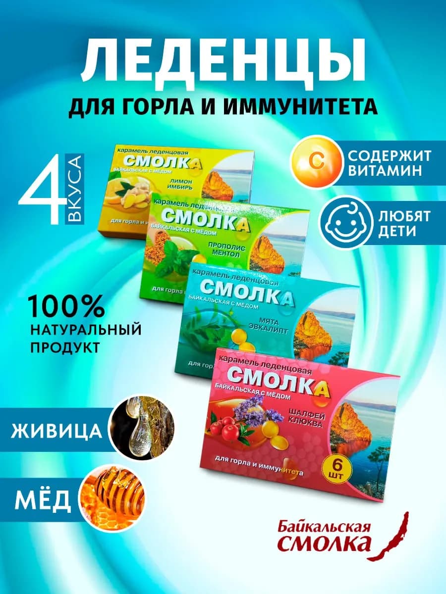 Леденцы от кашля, боли в горле