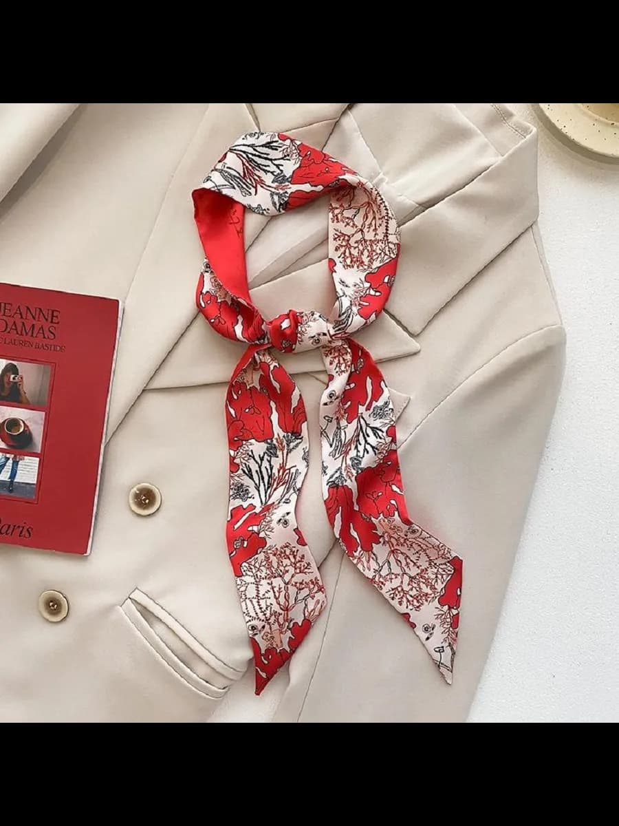 Твилли лента для волос цветы бант