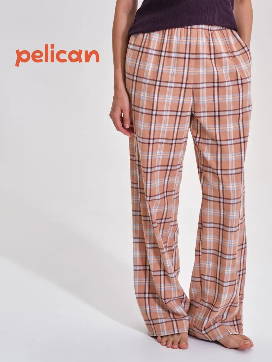 Брюки домашние хлопковые фланелевые