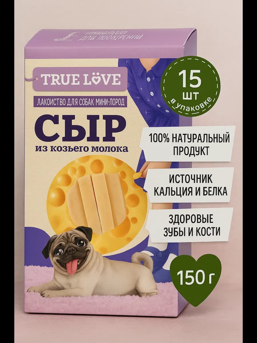 Лакомство для собак сыр из козьего молока