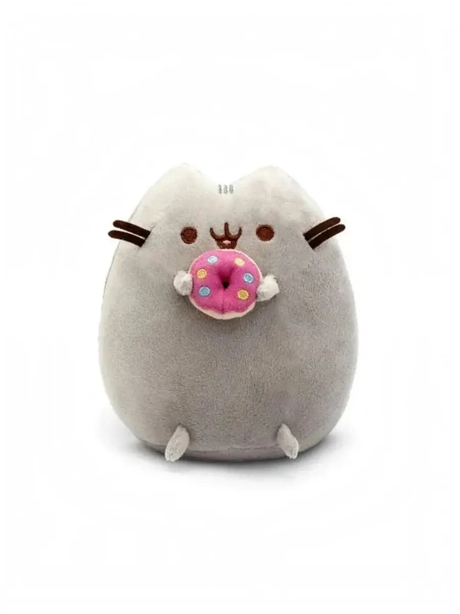 Мягкая игрушка Кот Пушин с пончиком Pusheen Cat