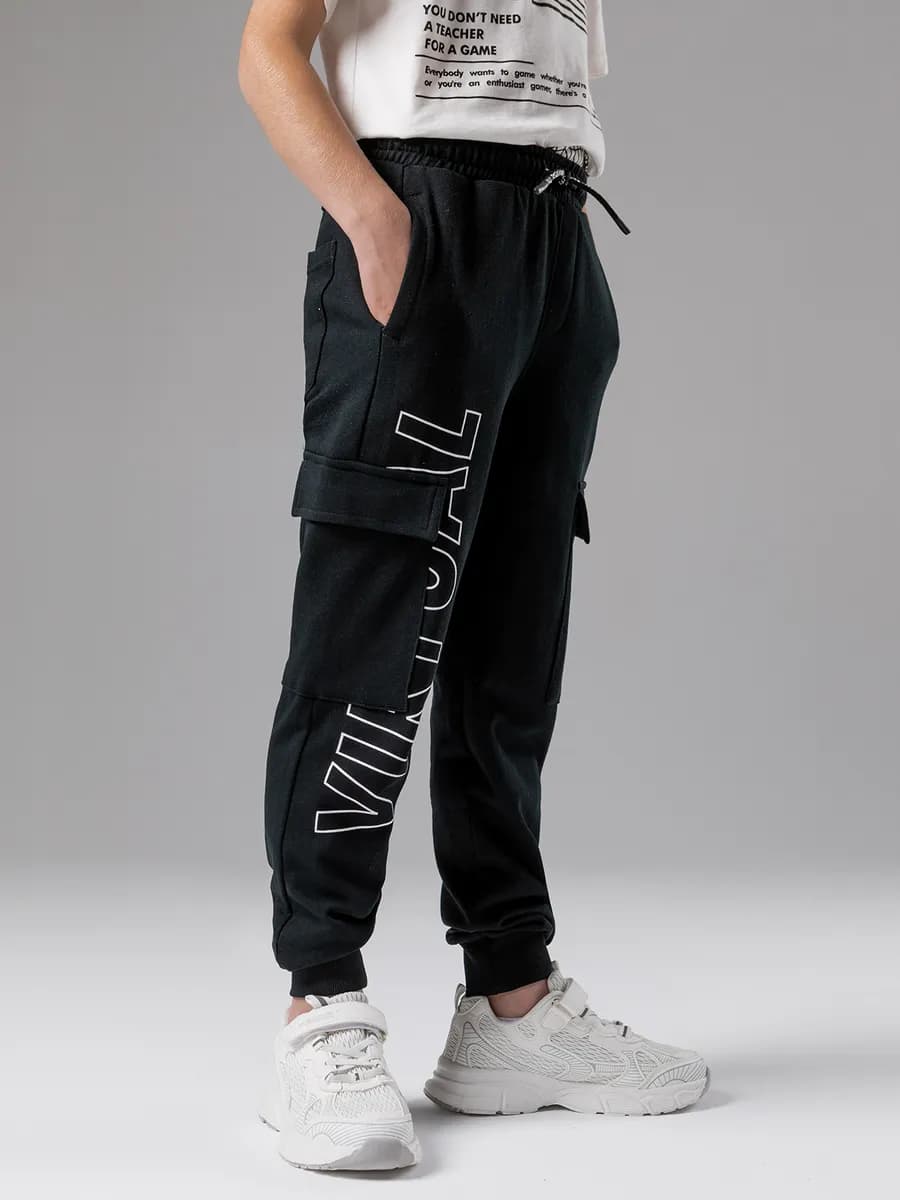 Брюки джоггеры Slim fit с накладными карманами карго