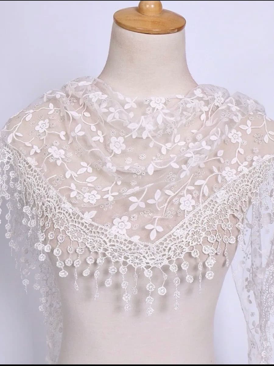 Платок для храма кружевной косынка