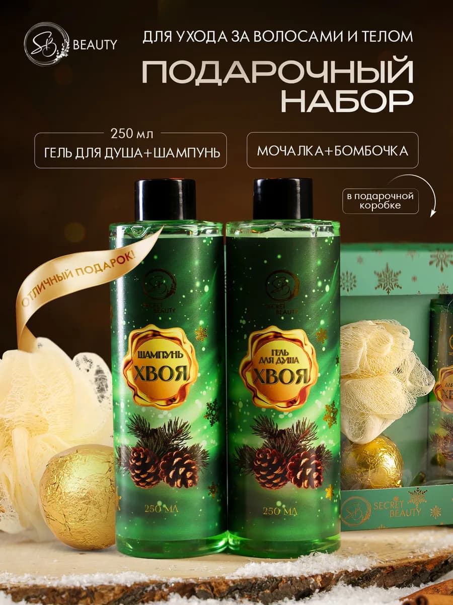 Новогодний подарочный набор уходовой косметики