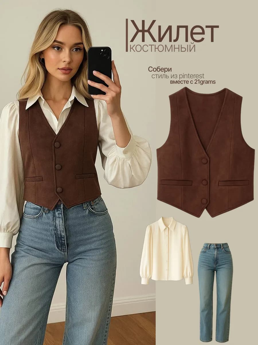 Жилет костюмный