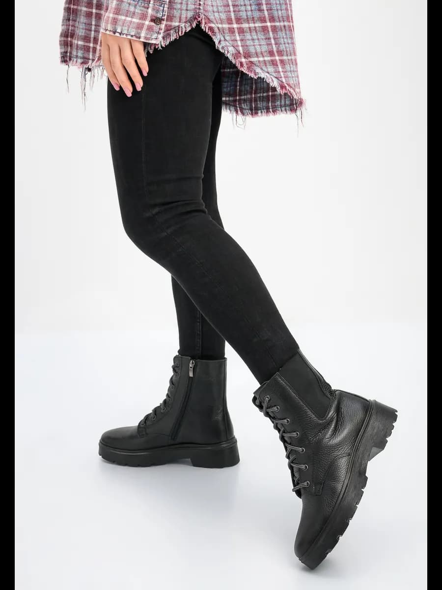 Ботинки женские зимние с мехом натуральная кожа