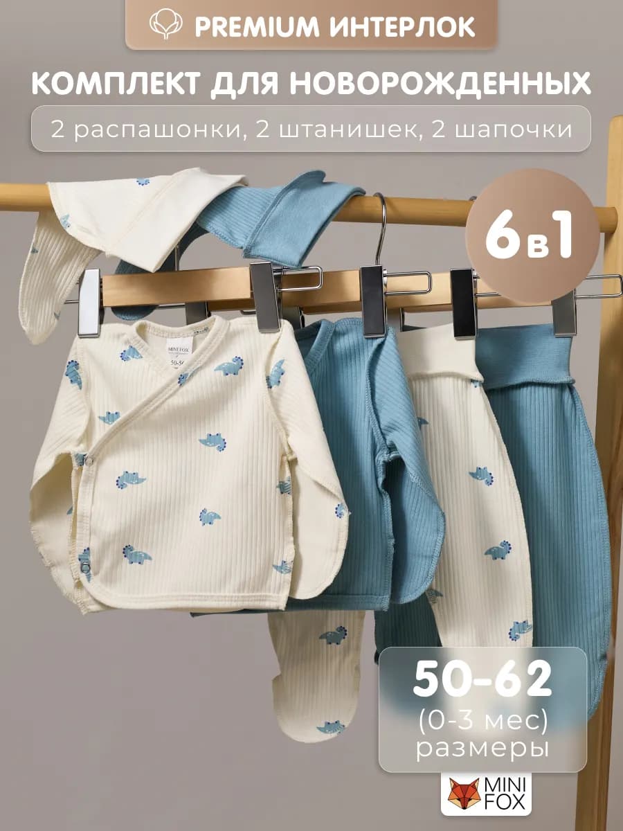 Комплект на выписку набор для новорожденных - фото 1