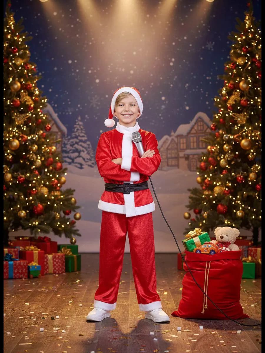 Детские Новогодний костюм деда мороза 2026