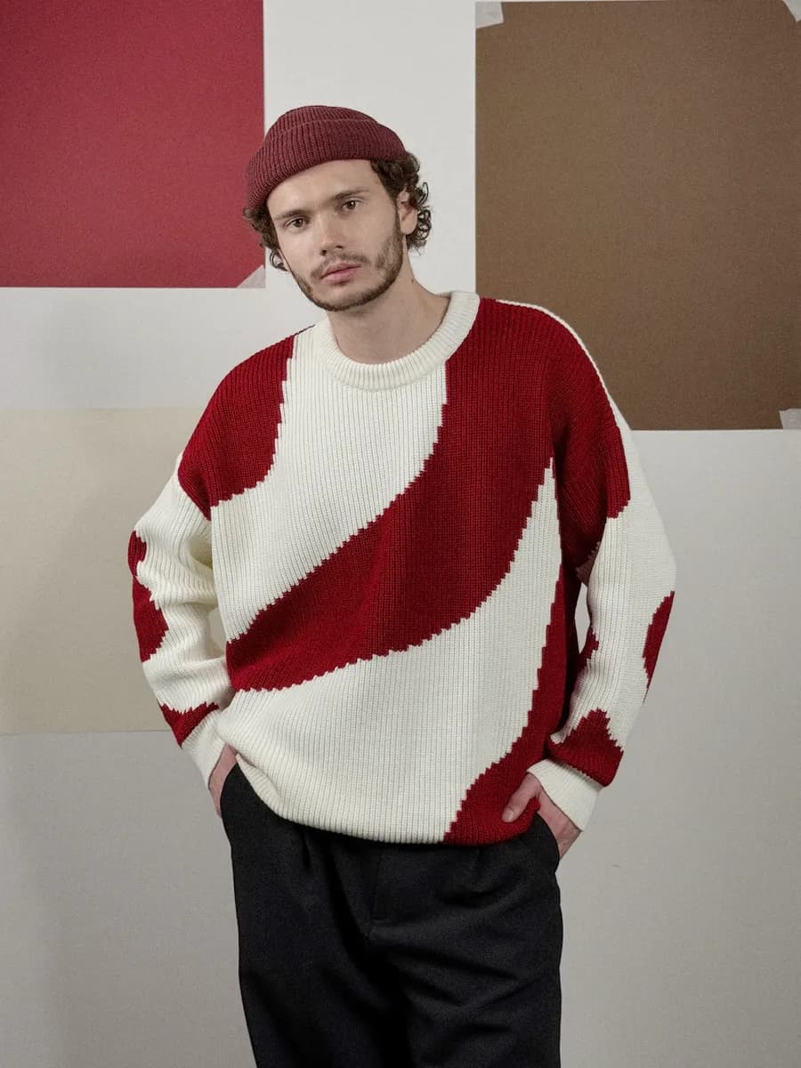 Свитер оверсайз "Maroon milk"