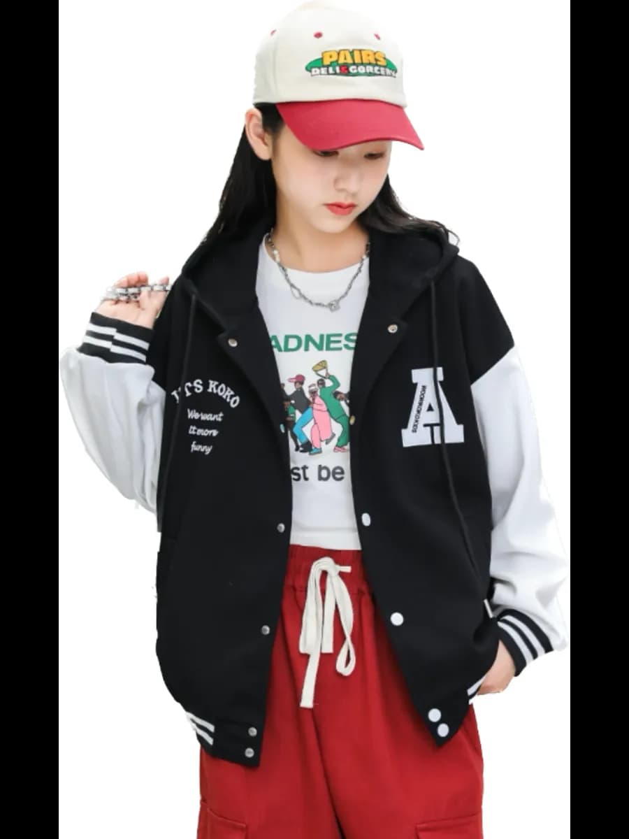 Бомбер подростковый с капюшоном велюр