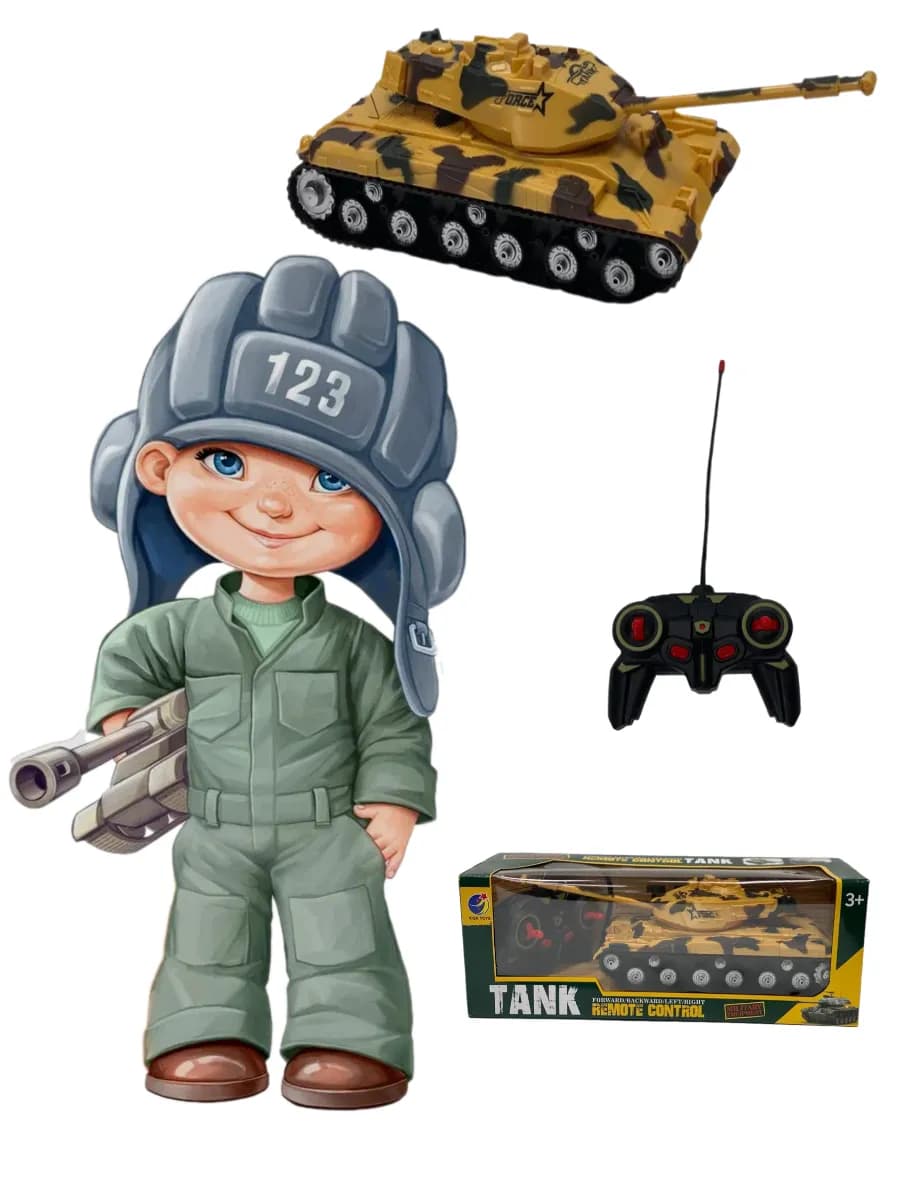 Танк радиоуправляемый свет звук