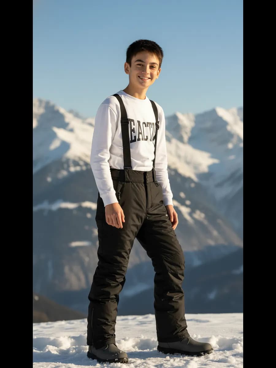 Полукомбинезон утепленный для подростка - фото 1