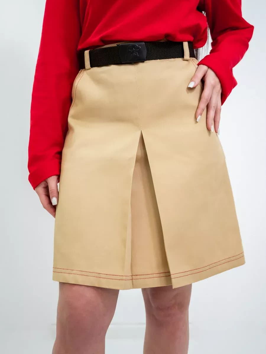 Юбка для Юнармии кадетская бежевая