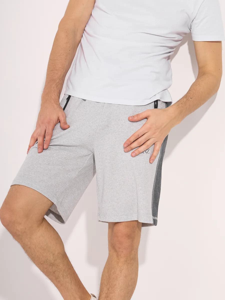 Шорты из хлопка с карманами на молнии