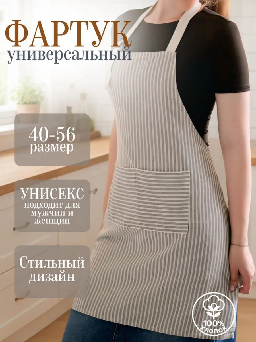 Фартук кухонный рабочий универсальный