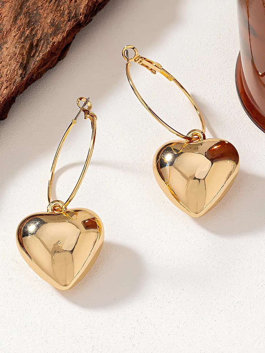 Серьги бижутерия сердечки