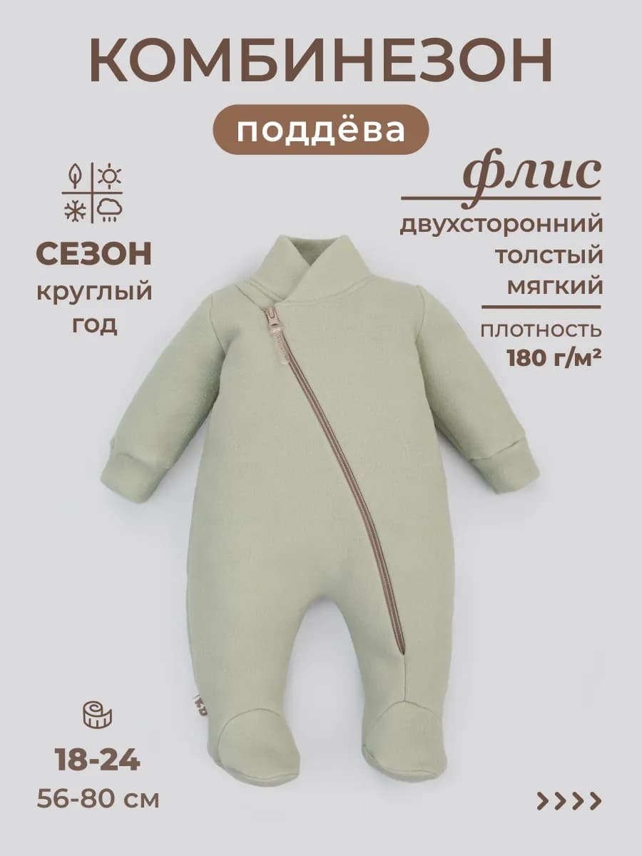 Комбинезон поддева из флиса для малыша - фото 1